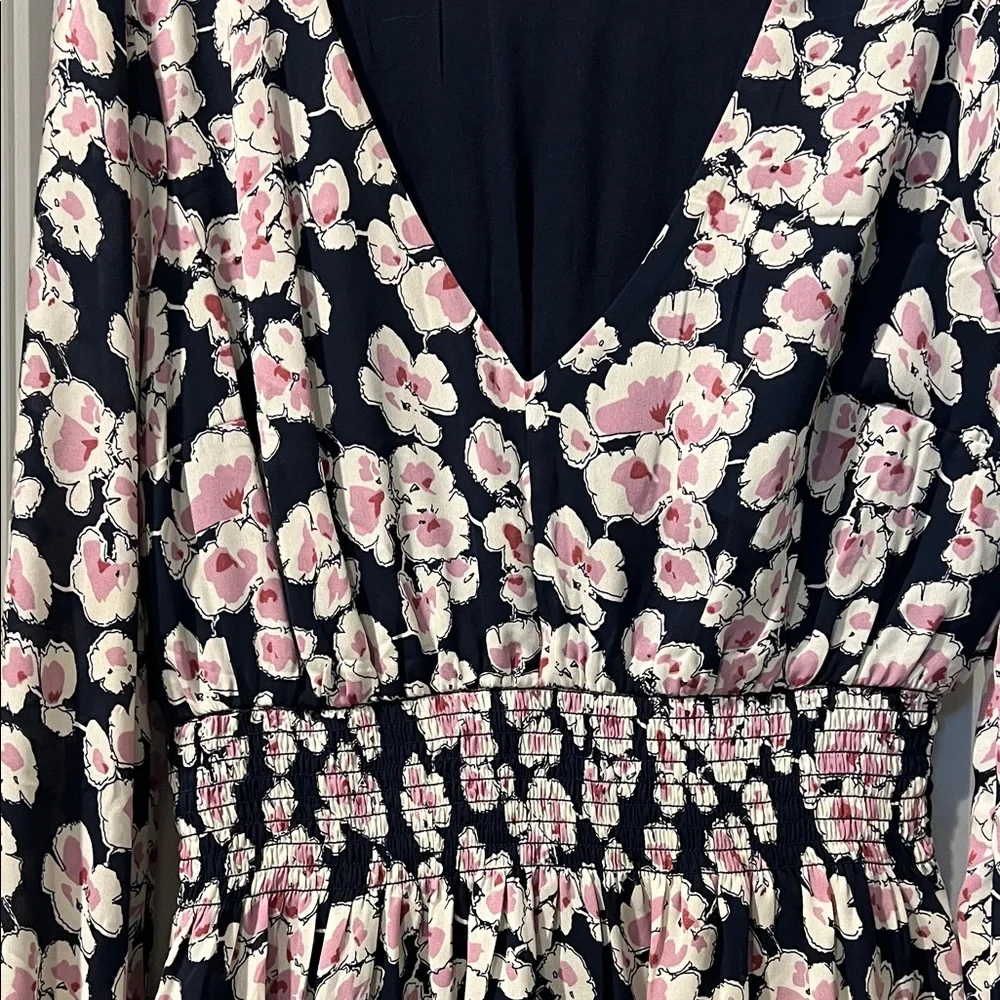 Abercrombie & Fitch Floral Mini Dress - Purple/Pink and Navy - Picture 4 of 5